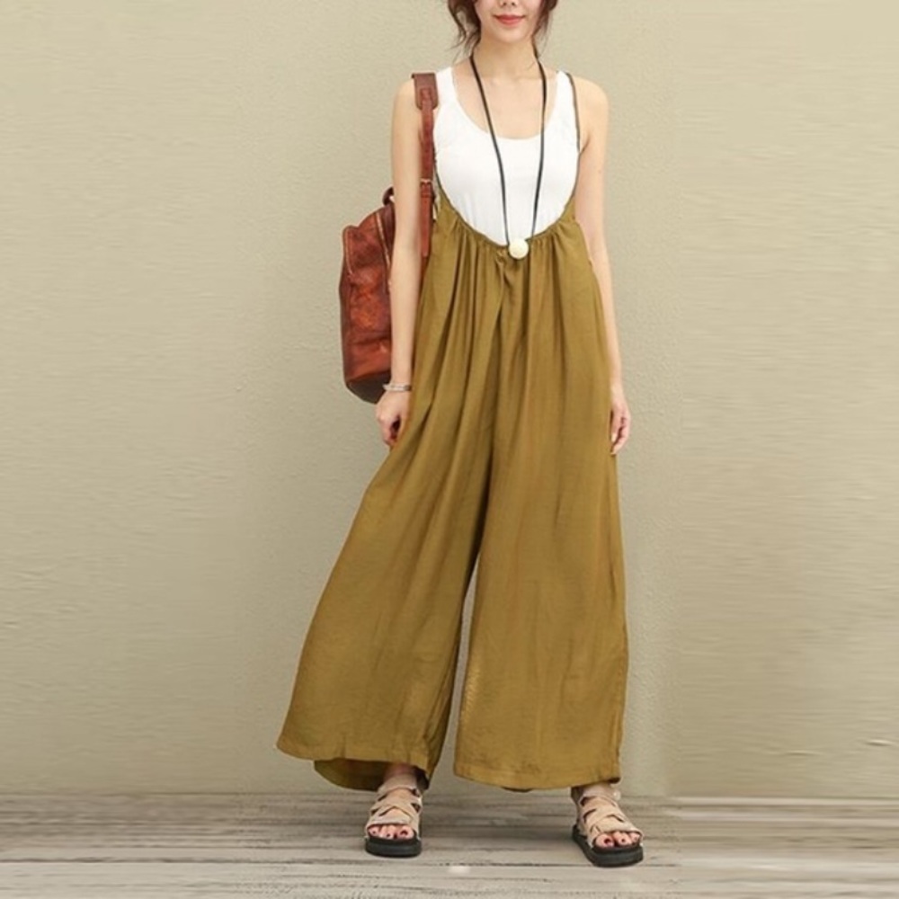 Yellow Vintage styled jumpsuit